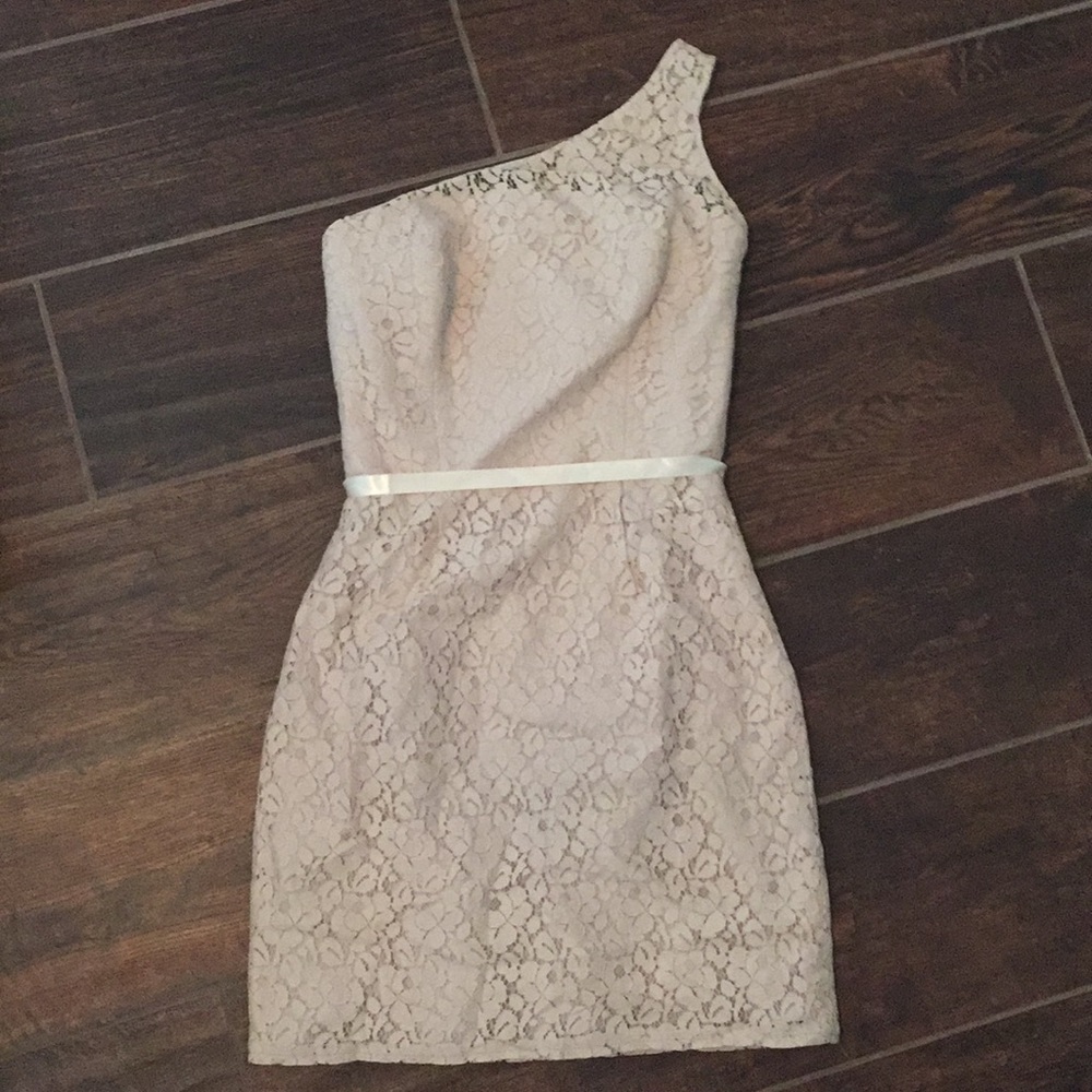 Champagne lace dress
